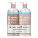 Renpure Coconut & Vitamin E Shampoo & Conditioner Set, Plant-Based Nourishes & Seals In Moisture For Soft, Healthy Hair For Dry, Lifeless Hair Coconut Oil & Vitamin E - 24 Fl Oz each, 2 Pack