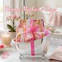Spa Luxetique Gift Set For Women, Bath Sets for Women Gift, 8 Pcs Rose Spa Basket Includes Bubble Bath, Shower Gel, Body Lotion, Mom Birthday Gifts, Mothers Day Gifts for Her