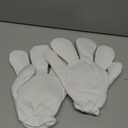 1 Pair White Jumbo Cartoon Hands White Fingers Jumbo Cartoon Hands Halloween Costume Gloves Halloween Costume Accessory for Role Playing Party Small