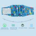 Male Dog Diapers Reusable High Absorbing Belly Bands for Male Dogs Small Washable Belly Bands with Cute Patterns 5packs (M, 11 - 14 Waist)