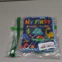 Baby's My First Family Album Soft Photo Cloth Book Blue Dinosaur My First Book of Photos Baby Memory Album Gift Holds 4x6 Pictures for Babies Newborn Toddler & Kids Baby Shower