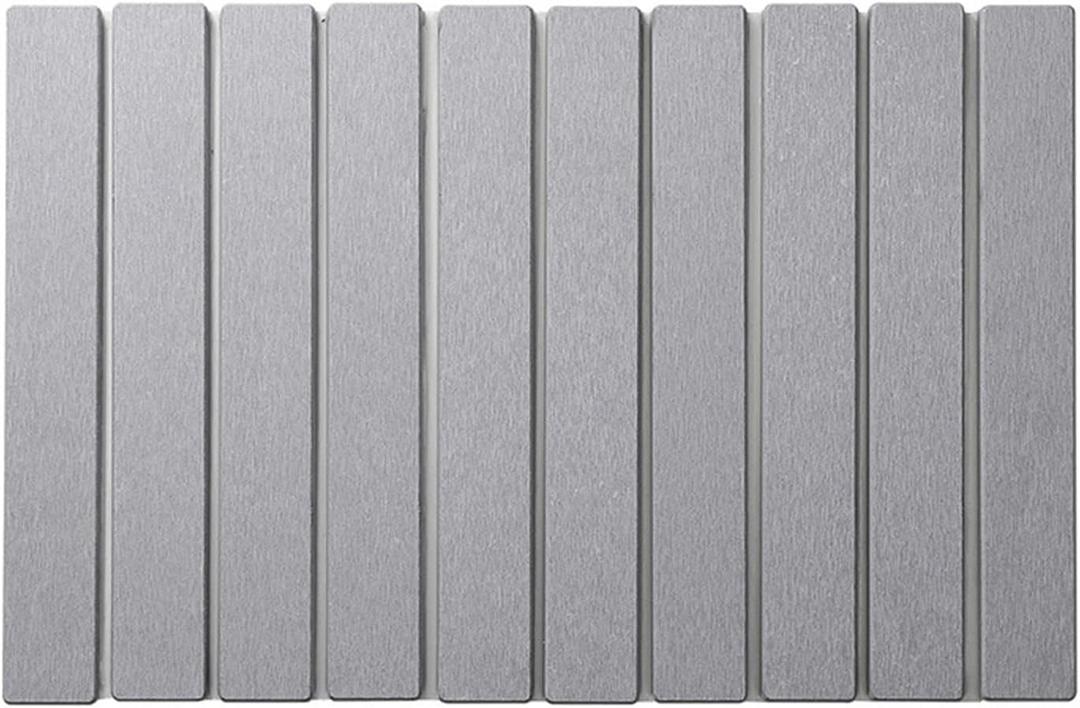 Dish Drying Mat For Kitchen Counter Diatomaceous Earth Quick Dry Mat 23.6*15.4 Inch Fast Drying Bathroom Mat Black