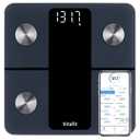 Vitafit Smart Bathroom Scale Body Weight, High Accuracy Assured by Weight Scale Professional Factory Since 2001, App Sync 13 Body Composition Including BMI, Body Fat and Muscle, 400lb, LED, Black