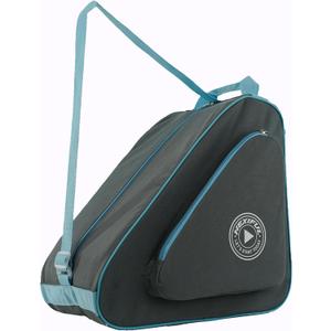 Skate Bag for Ice, Inline, Roller & Quad Skates - Kids & Adults (Grey/Blue)