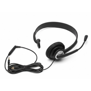 Over The Ear Walkie Talkie Headset, 2 Pin Plug with Boom Mic PTT Overhead Headphone for Baofeng for Kenwood for Retevis Two Way Radios (Single Side, Adjustable Headband, Wired)