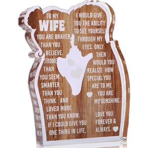 Valentines Day Gifts for Wife, I Love You Romantic Gifts, I Choose You with Heartfelt Message Acrylic Sign- Wedding Anniversary, Birthday Ideas for Her