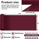 Plastic Table Cloth,100 Feet X 54 Inch Plastic Table Cover Roll Premium Disposable Tablecloth for Picnic, Party, Banquet, Birthday, Wedding, Anniversary (Burgundy)