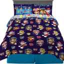Franco Paw Patrol Kids Bedding Super Soft Comforter and Sheet Set with Sham, 7 Piece Queen Size, (Official Licensed Product)