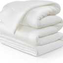 Marshmallow Comforter Full/Queen Size, Extra Fluffy Cloud Soft Down Alternative Duvet Insert - Hypoallergenic Double-Stuffed Quilted Bed Comforter - All-Season Cooling Lightweight - White 90"x90"