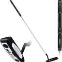 KOFULL Golf Putter, Golf Putters for Men Right Handed - 35 Inches Men's Putter Right Handed Golf Gifts for Men, Rubber Grip Blade Putter for Indoor or Outdoor Training (Black)