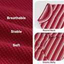 KYEESE 2Pack Waffle Dog Shirts, Lightweight Sleeveless Dog T Shirts for Small Dogs Boy Girl, Breathable Puppy Vest Comfortable Tank Top Soft Dogs Clothes for Daily Wear, Red+Striped, S