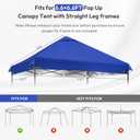 Pop Up Canopy Replacement Top Cover Only, 6.6 x 6.6 ft, Blue