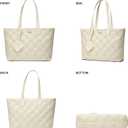 BOYATU Puffer Tote Bag for Women: Quilted Carryall with 15.6" Compartment - Lightweight Work Travel Everyday Shoulder Bag