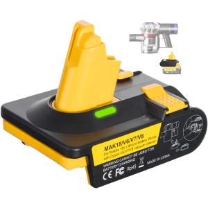 SIDEFACE Battery Adapter for Dyson, Adapter Convert Fit for Makita 18V Battery to Replace for Dyson V6 V7 V8 Battery, Works with V6 V7 V8 Series Vacuum Cleaner, Easy Install with Unique Buckle Design