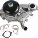 Water Pump With Gasket Replacement For Chevrolet GMC Tahoe Yukon 4.8L 5.3L 6.0L Vortec Replaces AW5087, AW5104, 130-7340, 130-7341, 130-7320, WP-9409, T7052, 45005, 19195104, 12456113