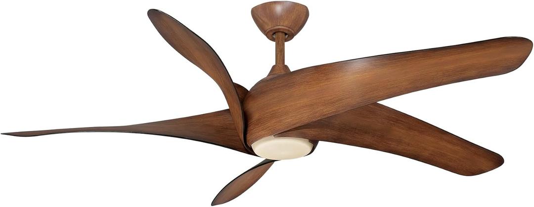 MINKA-AIRE F905L-DK Artemis XL5 62 Inch Ceiling Fan with LED Light and DC Motor in Distressed Koa Finish