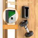 No Drill Adhesive Video Doorbell Mount Compatible for Ring/Blink Video Doorbell, Not Block Doorbell Sensor, QIBOX Anti-Theft Camera Mount Bracket Cover Holder