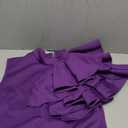 XXTAXN Women's Cocktail Bodycon Ruffle Sleeveless Formal Midi Pencil Dress (Purple, XL)