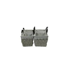 Oval Water Hyacinth Basket 3Pcs