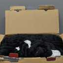 Homemate Heated Blanket Electric Throw - 50"x60" Heating Blanket Throw 1/2/4/6/8 Hours Auto-Off 10 Heat Levels Over-Heat Protection Soft Flannel Sherpa ETL Certification (05 - Black(striped))