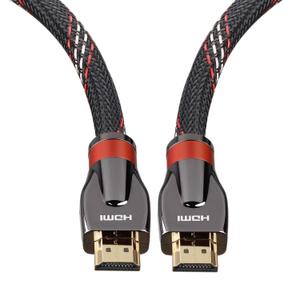 2 x 4K HDMI Cable 3FT, High Speed HDMI Cable Braided Nylon & Gold Connector zn Shell(Gun Black) -4K@60Hz DTS:X, HDCP 2.2 & 2.3, HDR 10 Compatible with Roku TV/PS5/HDTV/Blu-ray(Red)