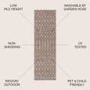 JONATHAN Y Moroccan Geometric Indoor Outdoor Runner Rug 2X10 Natural/Black, Ourika Textured Weave for Backyard, Patio, Porch, Easy-Cleaning, High Traffic, Pet-Friendly, Non-Shedding (SMB108D-210)
