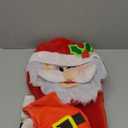 JOYIN 5 Pieces Christmas Theme Bathroom Decoration Set w/Toilet Seat Cover, Rugs, Tank Cover, Toilet Paper Box Cover and Santa Towel for Xmas Indoor Dcor, Party Favors (Santa)