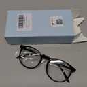 IBOANN Chic & Comfy Blue Light Glasses for Women - 3-Pack Round Frames, Screen-Ready Style with UV Protection Coating (*A1 Light Black & Leopard & Transparent)