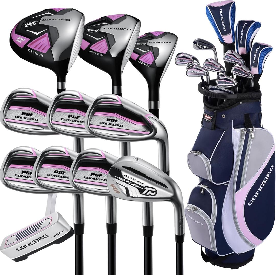 PGF Lady Concord Women's Complete Golf Club Set [15-Piece] [Hand: Right] [Length: Standard]