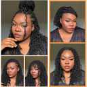 12 Inch Pre-Looped Yanky Twist Crochet Hair, 30 Strands/Pc, Mini Passion Twists, Senegalese Braiding Hair (Natural Black, 8 Pcs/Pack)