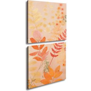 Oil Painting Style Decorative Poster - Autumn Memories - Canvas Wall Art Decorative Picture Prints For Library, Living Room, Study, Modern Home Decor, As A Gift To Friends, 11 X 11 Inch, 2 Pcs - D01