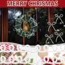 2 x Christmas Mesh Tubing for Crafts White Deco Mesh Tubing for Wreath 8 mm x 25 Yards Metallic Foil Poly Tube Flexible Metallic Foil Ribbons for DIY, Gift Wraps, Christmas Tree Decor