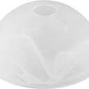 Alabaster White Style Replacement Glass Shade for Medium Base Socket Torchiere Lamp, ceiling fan light covers and Pendant, Floor Lamps,13-3/4" Diameter x 5-8/9" High