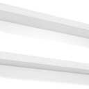Love-KANKEI 36 Inch Long Floating Shelves Wall Mounted Set of 2, Large Wood Wall Shelves for Storage, Rustic Hanging Shelves for Display,Bedroom Living Room Bathroom Kitchen Office White