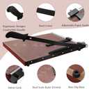 Paper Cutter Heavy Duty 18" Cut Length Professional Large Paper Cutter 12-Sheet Capacity Guillotine Paper Cutter for Cardstock, Safety, Efficience, Wide Use for Office, School, Home (A2-A7)