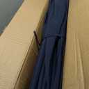 PHI VILLA 13ft Double-Sided Twin Outdoor Patio Umbrella Market Umbrella (Navy)