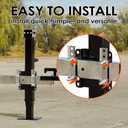 YOMILINK 8000 lbs Trailer Jack, Bolt-On, 28.6" Vertical Travel, Heavy Duty, Adjustable Drop Leg, for Utility Trailer, Yacht, Boat, Black