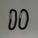 NICEEC 2 Pack Strong Magnetic Curtain Tiebacks Modern Simple Style Drape Tie Backs Convenient Decorative Weave Rope Curtain Holdbacks for Thin or Thick Home & Office Window Draperies (Green)