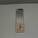 Schluter Rectangular Shelf for Prefabricated Kerdi Board SN/-SNLT Niches - 4mm Thick, Floral Design, Stainless Steel Material, Brushed Stainless Steel Finish - SNS1D5EB
