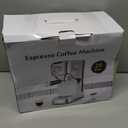 Espresso Machine 20 Bar, Compact Espresso Maker, Stainless Steel Professional Expresso Coffee Machines with Steam Milk Frother & 34oz Removable Water Tank for Home & Office, Latte, Cappuccino, Silver