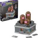MEGA Pokmon Building Toys Set Mini Motion Dugtrio with 350 Pieces, Pop Up Motion, 5 Inches Tall, for Adult Collectors