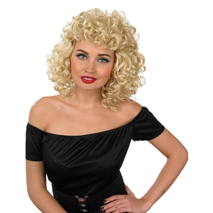 Blonde Bob Curly Wig, Platinum Short Curly Hair Wig for Women, Perfect for Parties and Events, One Size