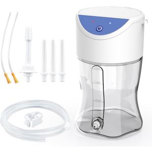 Electric Enema Bottle Set, TopQuaFocus Colon Cleanse Enema Kit for Women and Men, Feminine Care Douches with 3.96ft Silicone Hose, Automatic Organic Home Coffee Colonic Cleansing Enemas-BPA Free (1L)