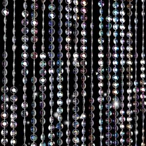 Boshen 3FTx6.5FT 45Strands Crystal Beaded Curtain Door Beads Clear Acrylic Beads Hanging Room Divider Crystal Iridescent Diamond Cut Curtain Doorway Curtain for Room Doorway Divider Party Decor (35.4"W x 78.7"L (Pack of 1)) Boshen 3FTx6.5FT 45Strands Crystal Beaded Curtain Door Beads Clear Acrylic Beads Hanging Room Divider Crystal Iridescent Diamond Cut Curtain Doorway Curtain for Room Doorway Divider Party Decor (35.4"W x 78.7"L (Pack of 1))