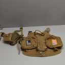 Forestpaw Dog Harness for Large Dogs,Tactical Dog Harness with Handle,No Pull Military Style Service Dog Vest with Pockets Adjustable for Walking Training,Brown,Chest 21.5-45"