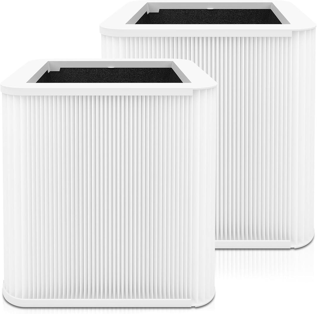 2 Pack 211+ Filter Replacement Compatible with 211+ Air Purifier, 2-Stage Filtration System of H13 True HEPA Filter for 211