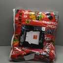 FOCO Chicago Blackhawks NHL Team Color Bed in a Bag Comforter Bedding 5 Piece, Full Set
