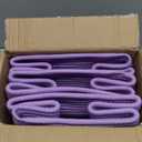 CubesLand Small Storage Baskets for Shelves, Closet Organization Storage Bins Empty Gift Basket 3 Packs Baby Nursery Woven Baskets for Organizing, Rectangular Clothes Closet Shelves Baskets Purple