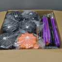 Tanlade 24 Set Halloween Spider Cups with Straws 10 oz Plastic Spider Birthday Party Favor Cup Spiderweb Party Decoration Supplies for Son Daughter Kids Trick or Treat Halloween (Black,Purple,Orange)