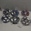 TPU 3D Printer Filament Bundle 1.75mm Filajoy3D 95A Flexible Soft TPU 3D Printing Filament 6 Pack 250g Dimensional Accuracy +/- 0.03mm for Most FDM 3D Printers Black White Gray Red Blue Transparent